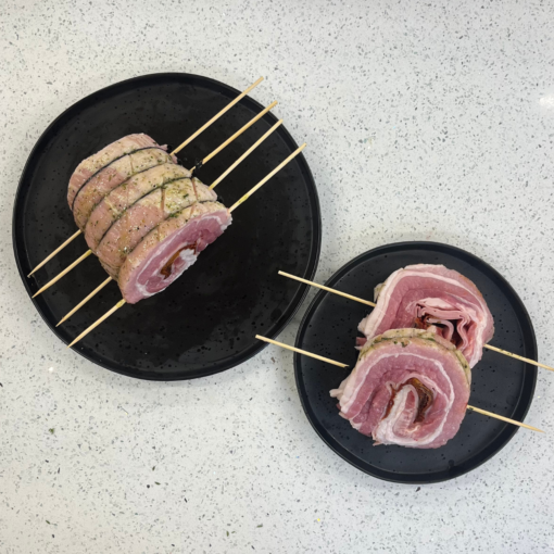 'Sun-dried Tomato & Ham' Pork Belly Kebab